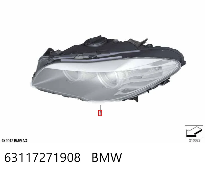 63117271908 BMW Luz direita