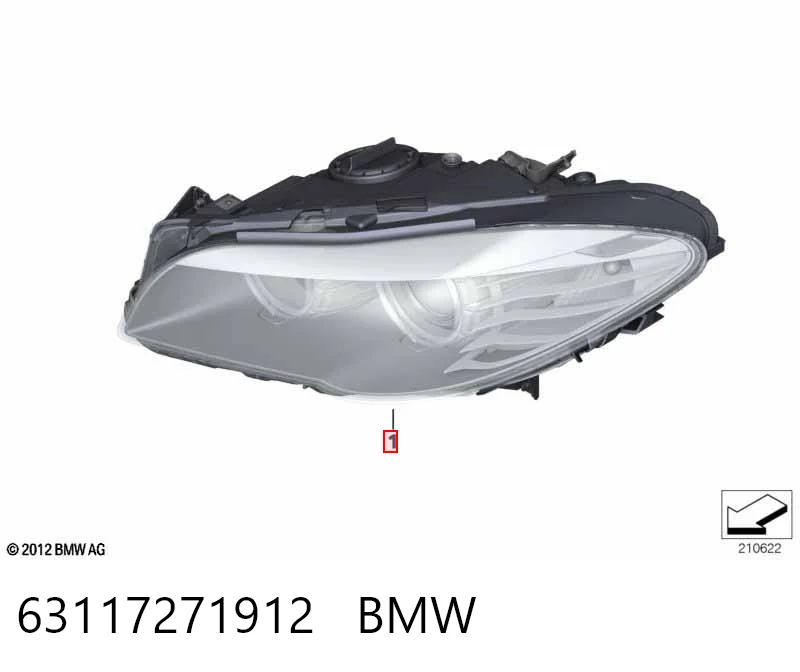63117271912 BMW Luz direita