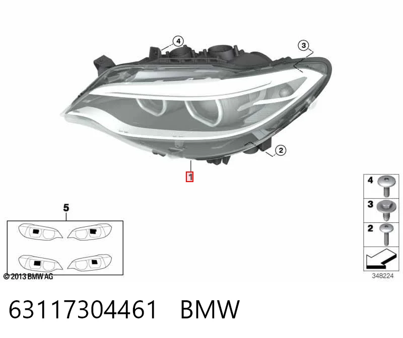 63117304461 BMW Luz esquerda