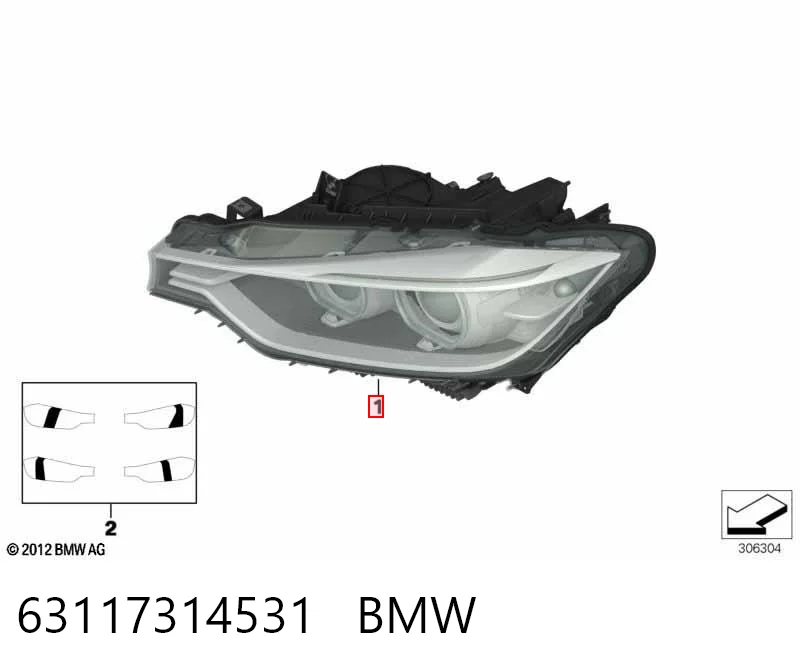 63117314531 BMW Luz esquerda