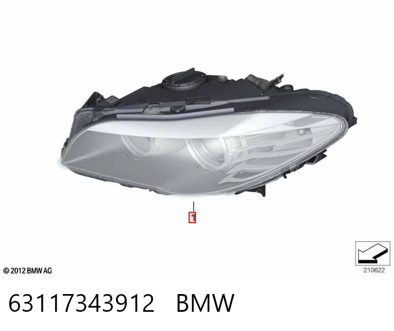63117343912 BMW Luz direita
