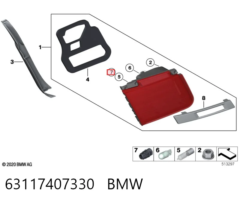 63117407330 BMW Pisca-pisca direito