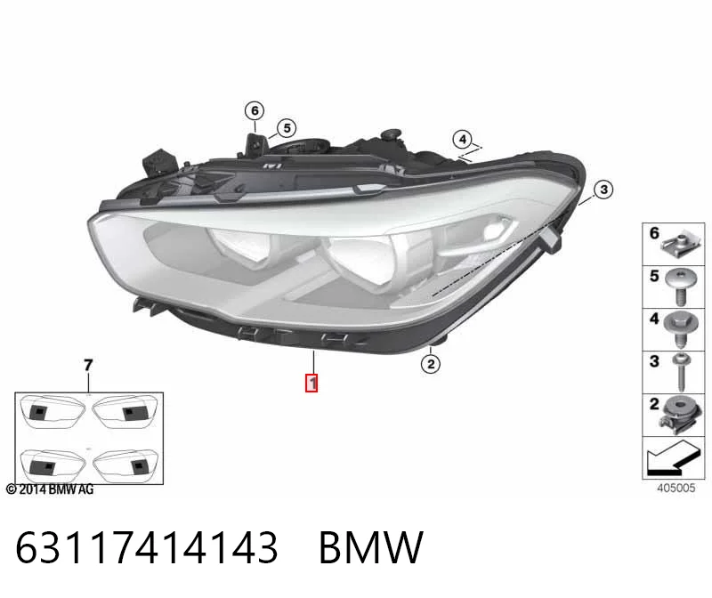 63117414143 BMW Luz esquerda