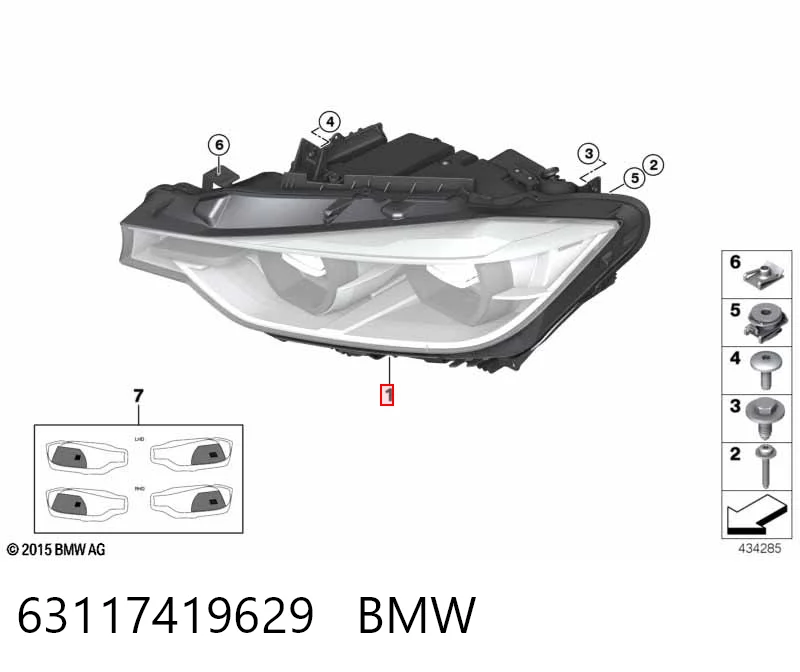 63117419629 BMW Luz esquerda