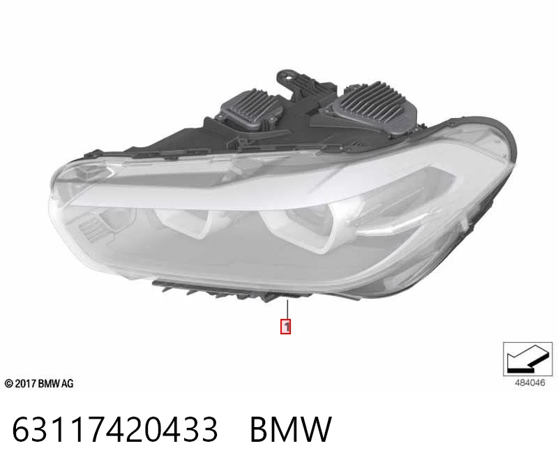 Luz esquerda BMW X2 F39 ao melhor preço