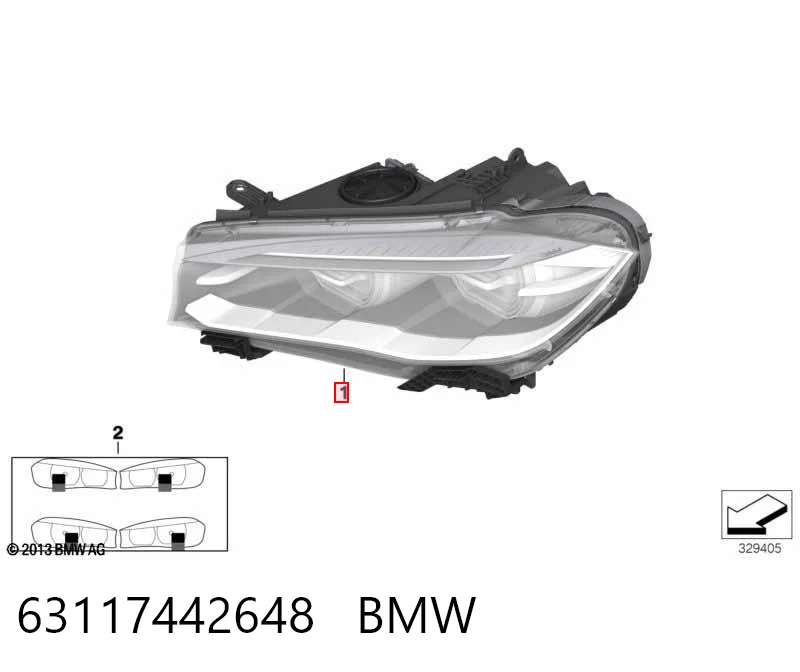 63117442648 BMW Luz direita