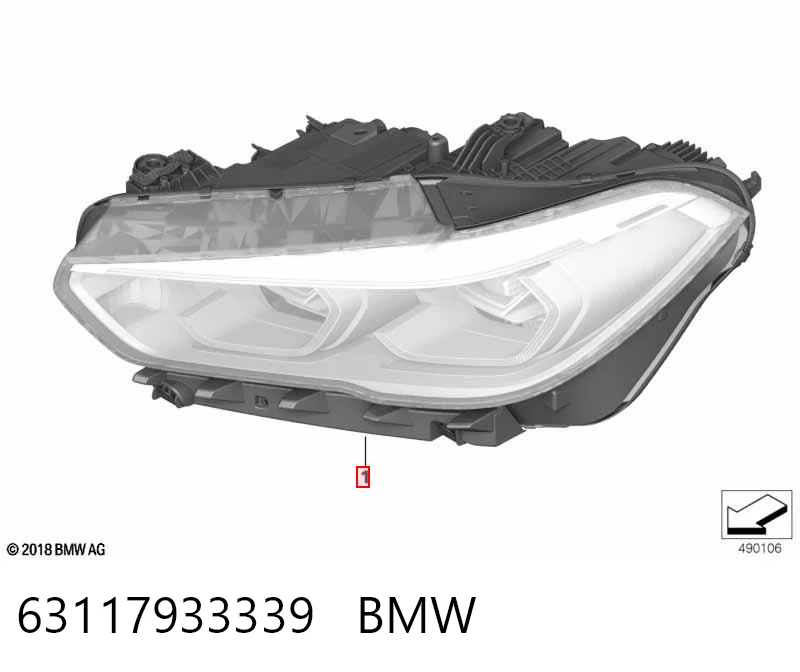 63117933339 BMW Luz esquerda