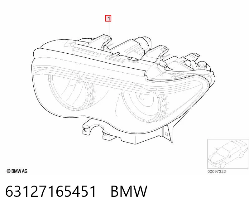 Luz esquerda BMW 7 preço, a partir de 107,99 USD