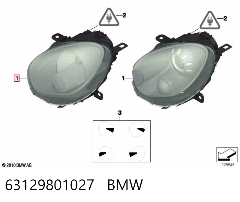 Luz esquerda Mini COUNTRYMAN  R60 ao melhor preço