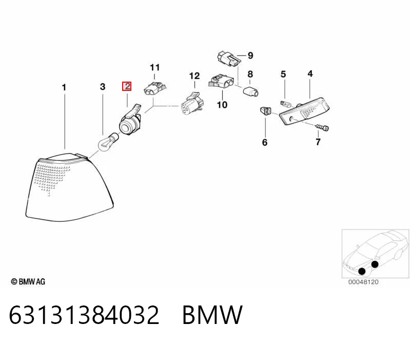 63131384032 BMW Pisca-pisca direito