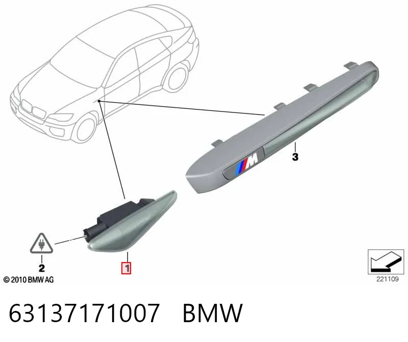 63137171007 BMW Pisca-pisca esquerdo