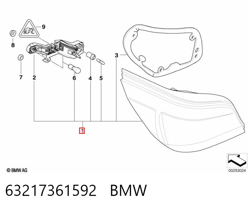 Lanterna traseira direita BMW 5  E60 ao melhor preço