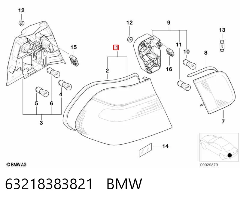 Lanterna traseira esquerda externa Magneti Marelli 62349 preço, a partir de 59,69 USD
