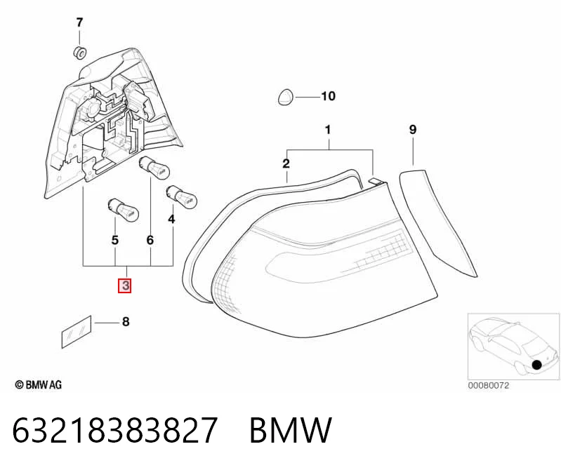 63218383827 BMW