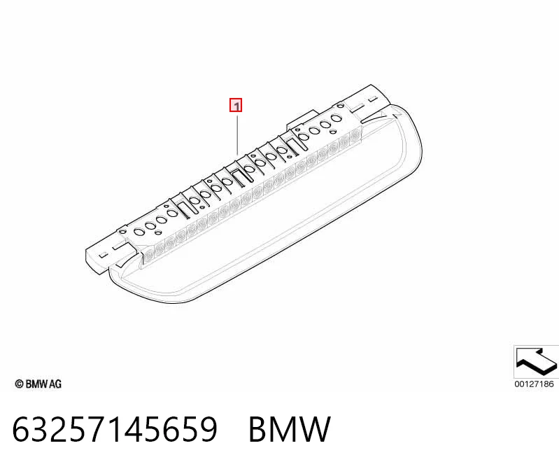 Sinal de parada traseiro adicional BMW 5  E60 ao melhor preço