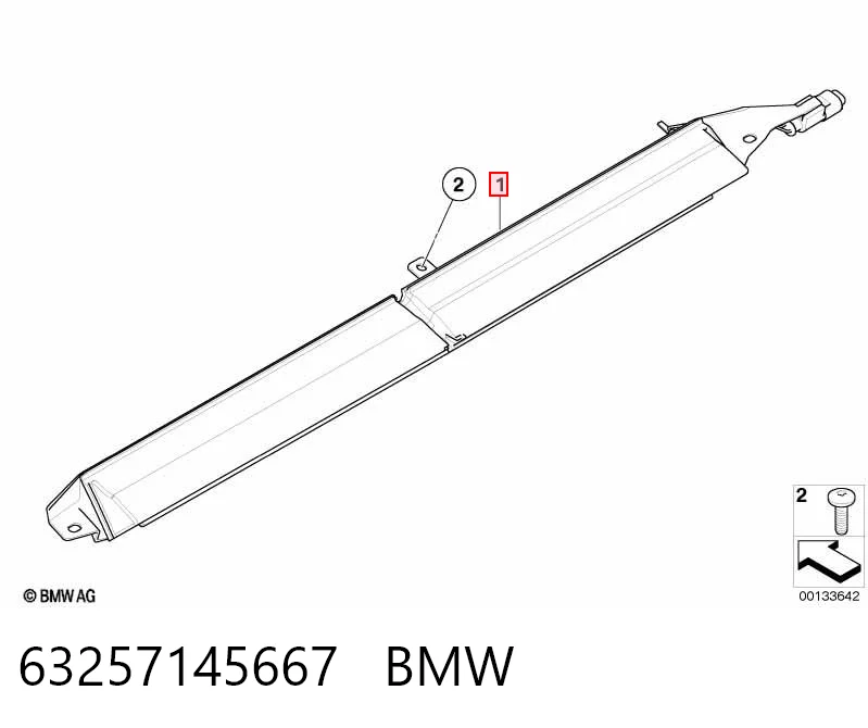 63257145667 BMW Sinal de parada traseiro adicional