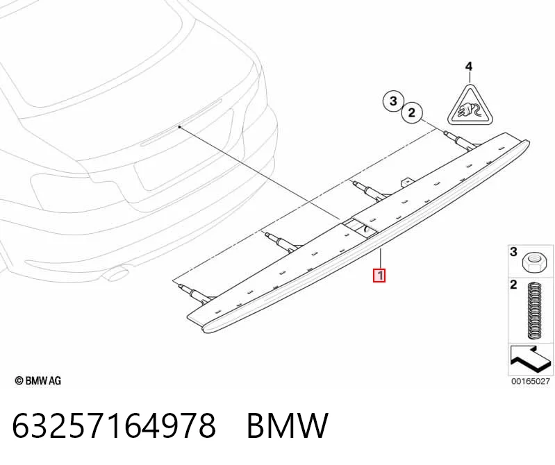 63257164978 BMW Sinal de parada traseiro adicional