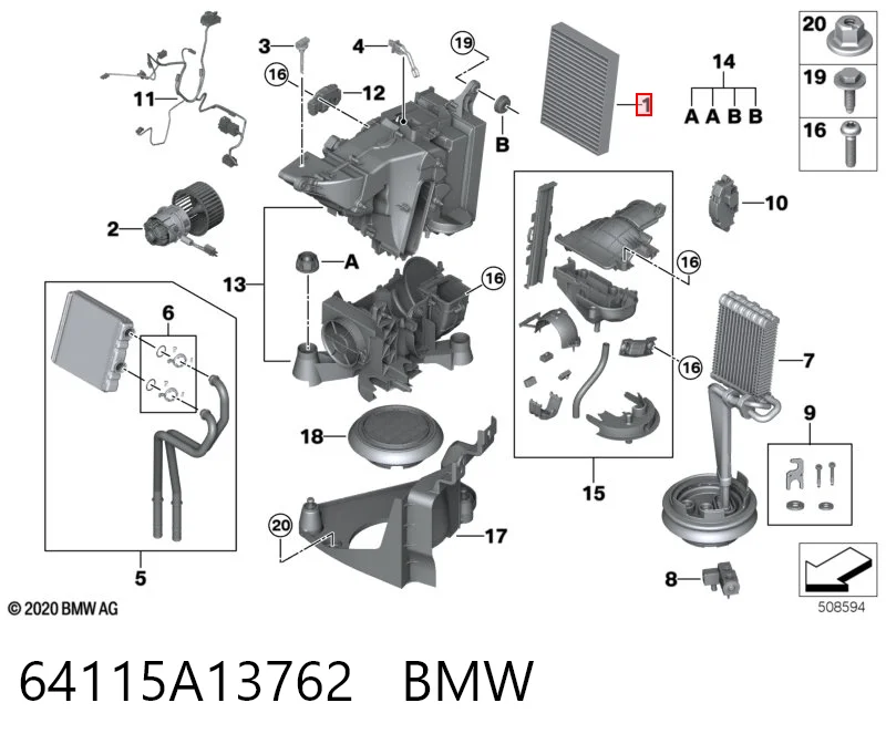 64115A13762 BMW