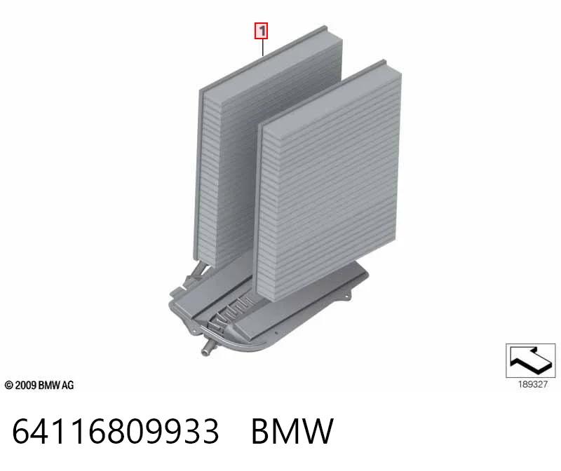 64116809933 BMW Filtro de salão