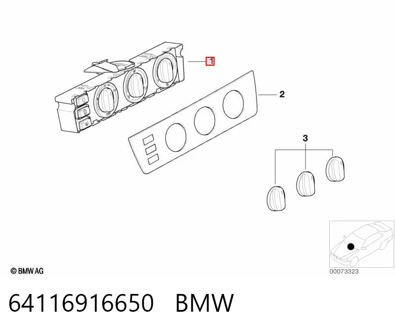 Unidade de controlo dos modos de aquecimento/condicionamento BMW X5  E53 ao melhor preço