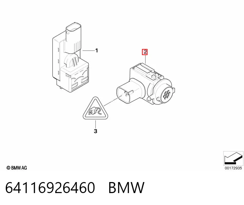 64116926460 BMW Sensor de sujidade de ar
