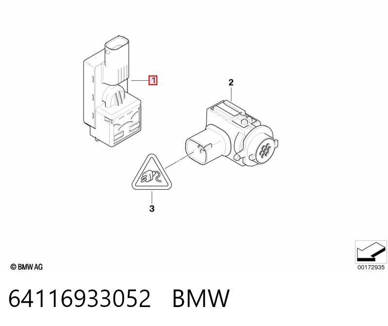 64116933052 BMW Sensor de sujidade de ar