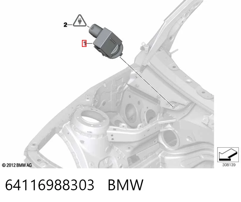 64116988303 BMW Sensor de sujidade de ar