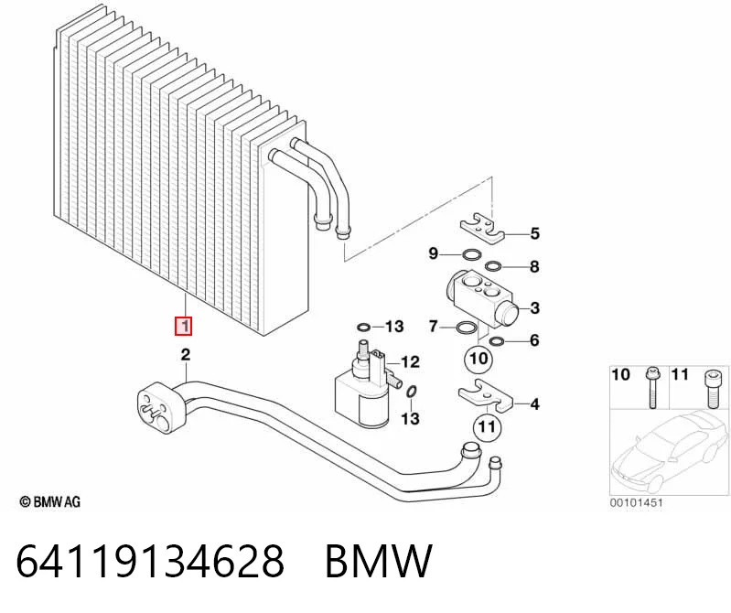 Vaporizador de aparelho de ar condicionado BMW 7 preço, a partir de 68,85 USD