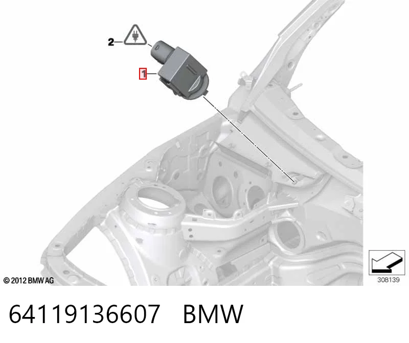 64119136607 BMW Sensor de sujidade de ar