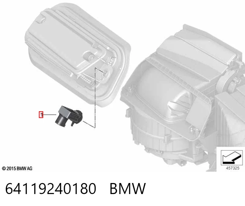64119240180 BMW Sensor de sujidade de ar