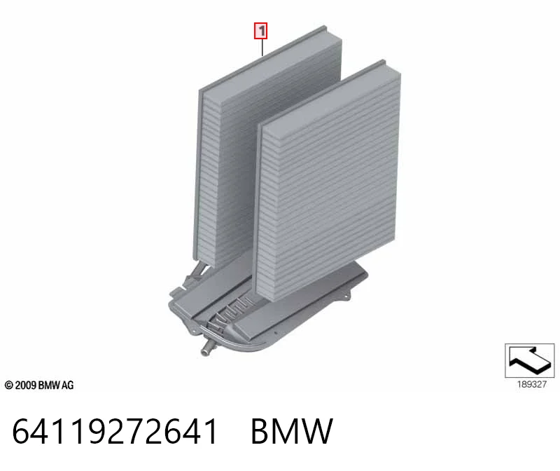 64119272641 BMW Filtro de salão