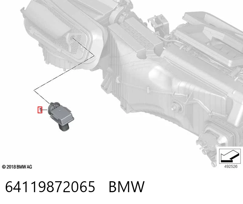 64119872065 BMW Sensor de sujidade de ar