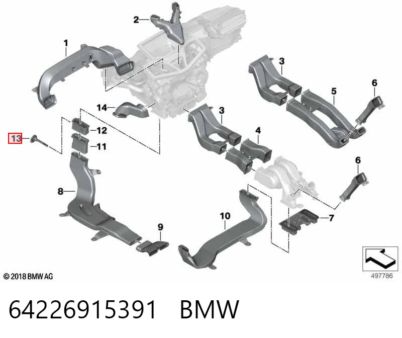 64226915391 BMW Sensor de temperatura de ar no salão