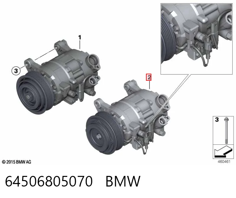 64506805070 BMW Compressor de aparelho de ar condicionado