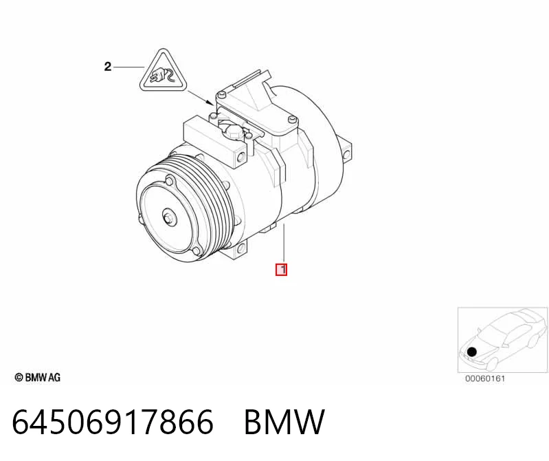 64506917866 BMW Compressor de aparelho de ar condicionado
