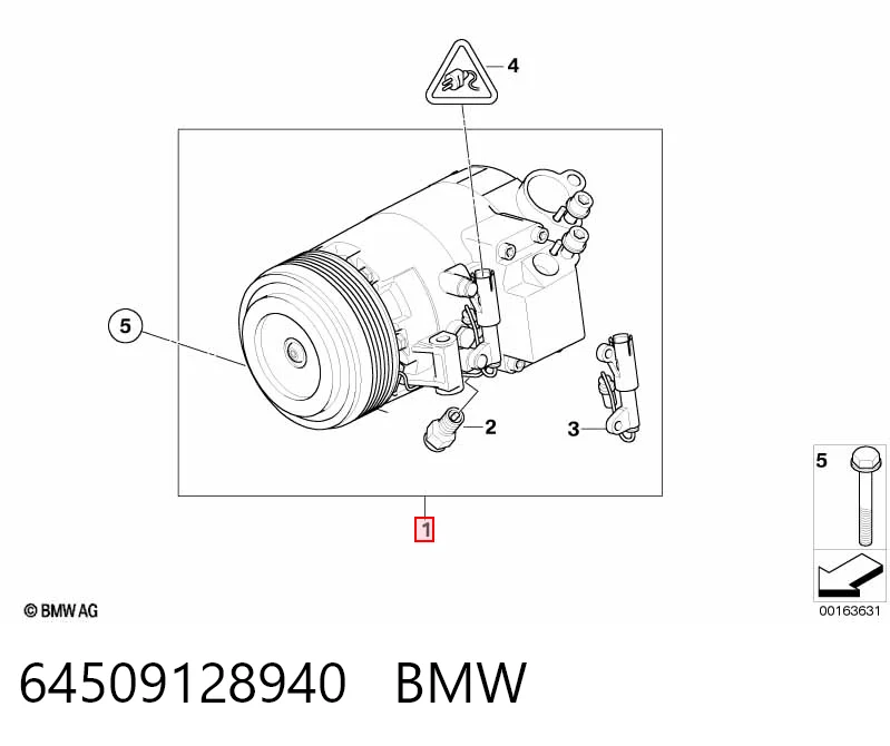 64509128940 BMW Compressor de aparelho de ar condicionado