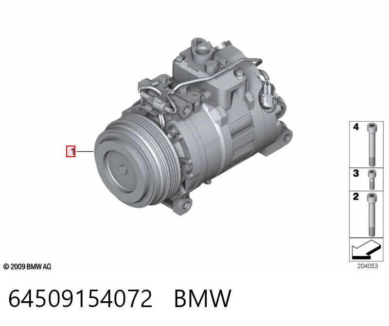 64509154072 BMW Compressor de aparelho de ar condicionado