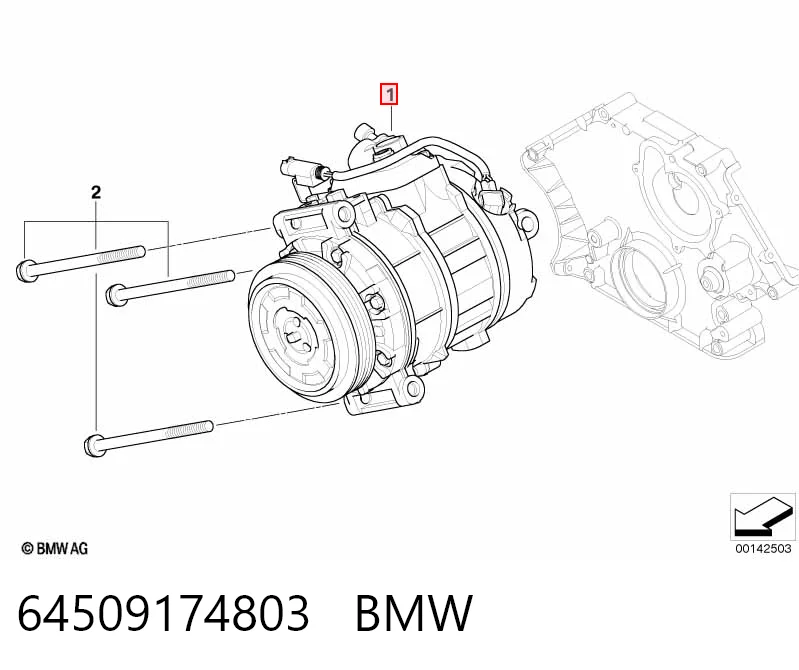 64509174803 BMW Compressor de aparelho de ar condicionado