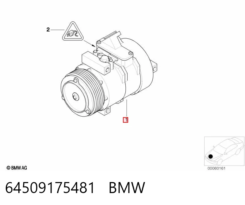 64509175481 BMW Compressor de aparelho de ar condicionado