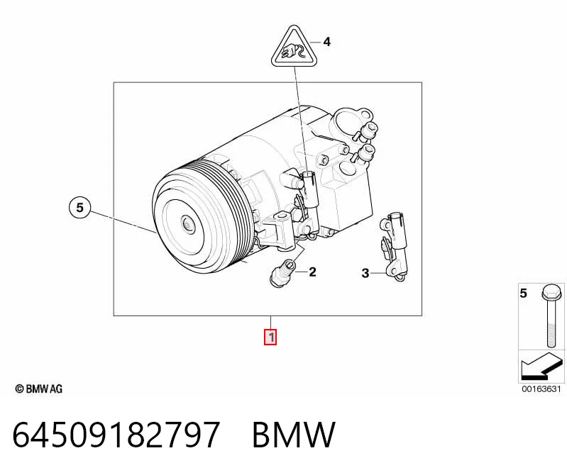 64509182797 BMW Compressor de aparelho de ar condicionado