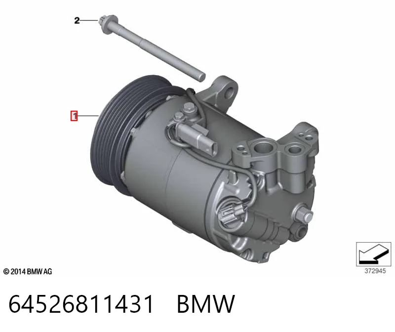 64526811431 BMW Compressor de aparelho de ar condicionado