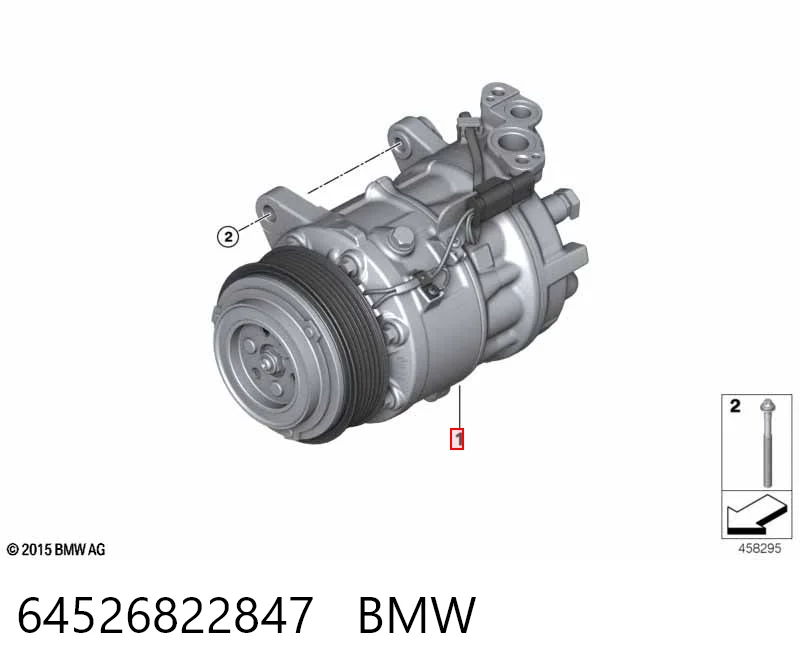 64526822847 BMW Compressor de aparelho de ar condicionado