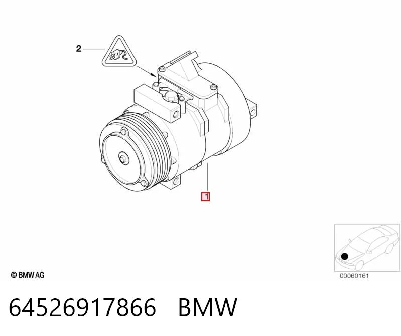 64526917866 BMW Compressor de aparelho de ar condicionado
