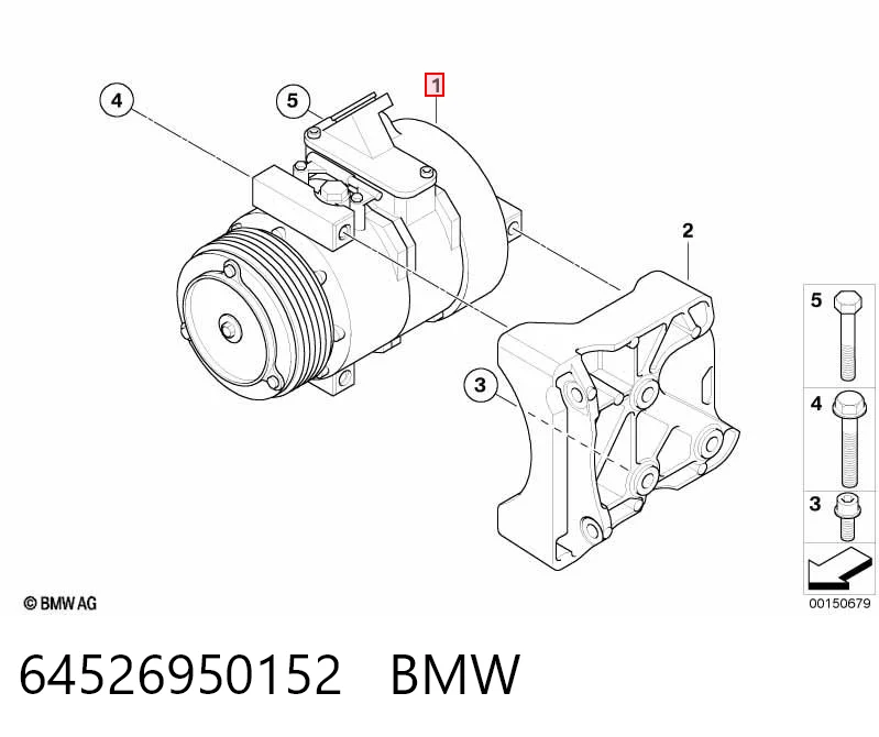 64526950152 BMW Compressor de aparelho de ar condicionado