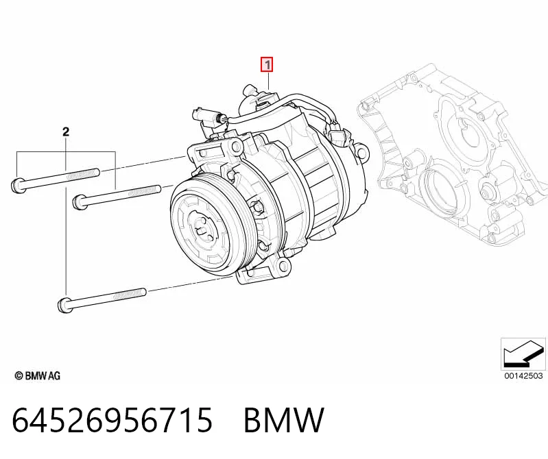 64526956715 BMW Compressor de aparelho de ar condicionado