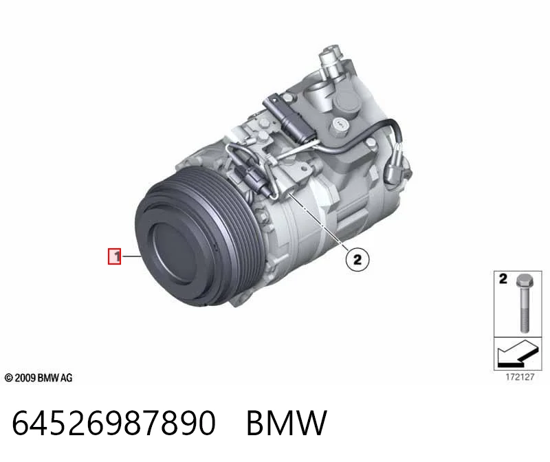 64526987890 BMW Compressor de aparelho de ar condicionado