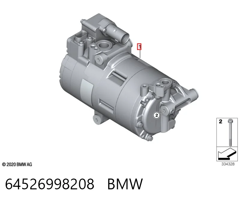 64526998208 BMW Compressor de aparelho de ar condicionado