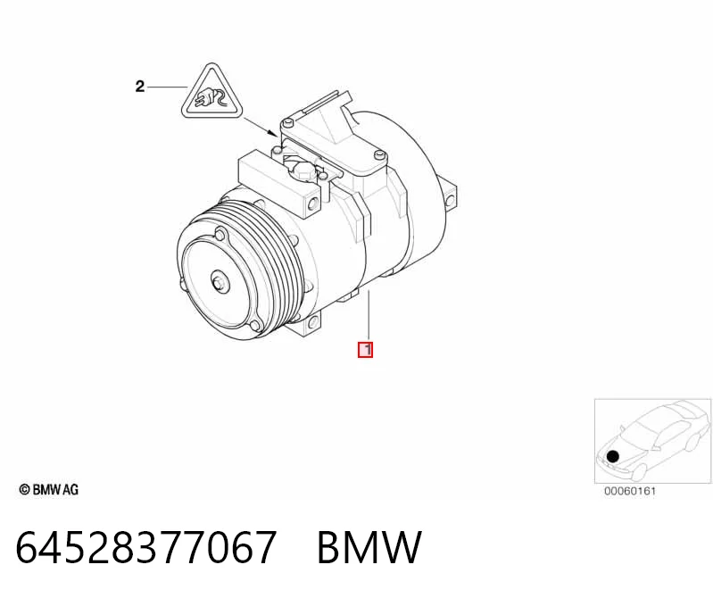 64528377067 BMW Compressor de aparelho de ar condicionado
