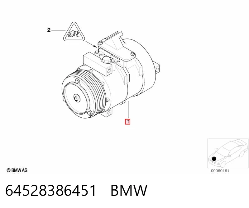 64528386451 BMW Compressor de aparelho de ar condicionado