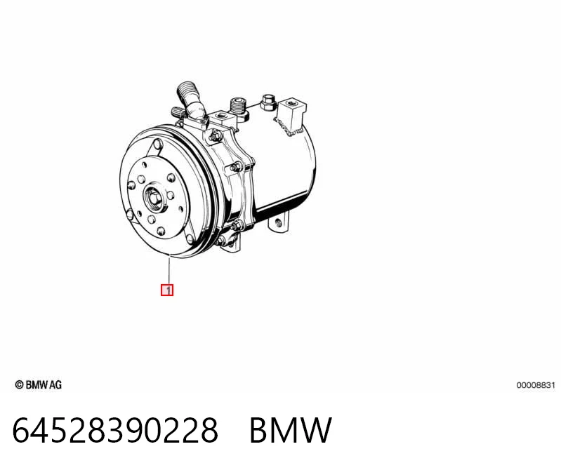 64528390228 BMW Compressor de aparelho de ar condicionado